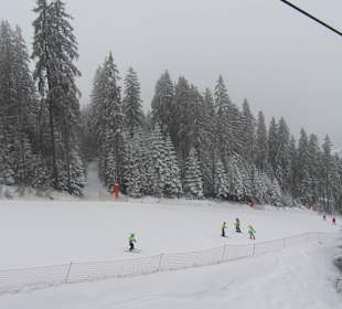 Wyciąg Kotelnica III - widok na czerwoną trasę