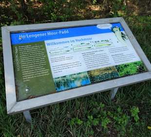 Informationstafel am "Moor-Padd"