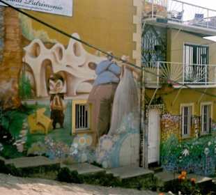 Wandmalerei - Typisch für Valparaíso