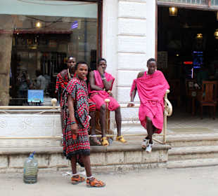 Junge Massai's in Stone Town 