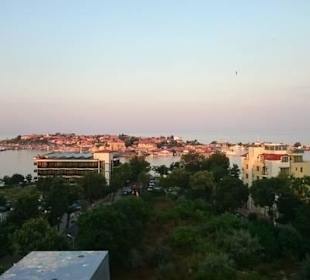 Blick von der Skybar auf Alt Nessebar