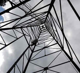 Blick in einen Förderturm