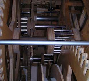 Das Laufwerk der größten Kuckucksuhr der Welt