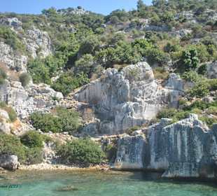Kekova - versunkene Stadt im Mittelmeer