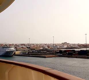 Blick vom Schiffsbalkon