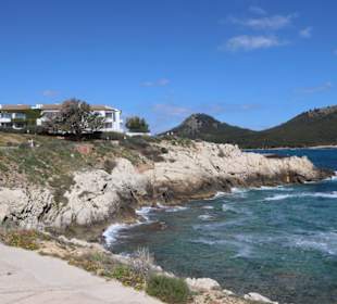 Uferstraße, richtung Strand Cala Agulla