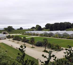 Ehemalige Festung mit den Gewächshäusern