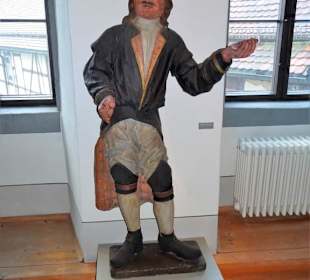 Holzskulptur im Stadtmuseum Saalfeld