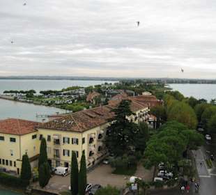 Blick von der Burg auf die Halbinsel