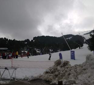 En la pista