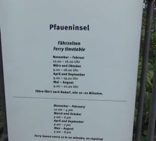Fähre zur Pfaueninsel