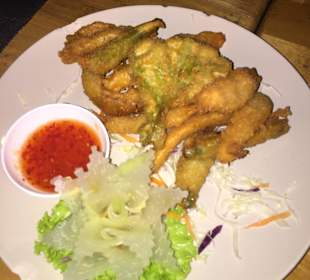 Köstliches Essen im Blue Mist