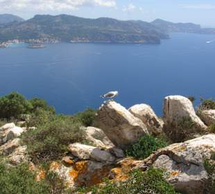 Ausblick beim Aufstieg zu Route 4