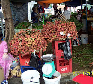 Obst auf dem Markt von Mahébourg