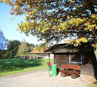 Blick auf das Putting Grün