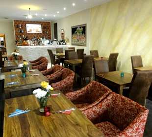 Blick in den Gastraum des Restaurant Shalimar