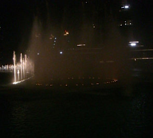 Wasserföntänen am Abend