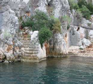 Ruinen der versunkenev Stadt Kekova