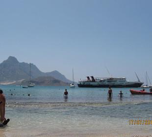 Schwimmen nähe des "Hafens"