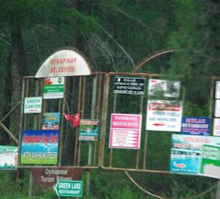 Fahrt Manavgat Sichtpunkte unten steht es schon