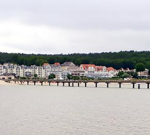 Seebrücke Bansin vom Wasser aus