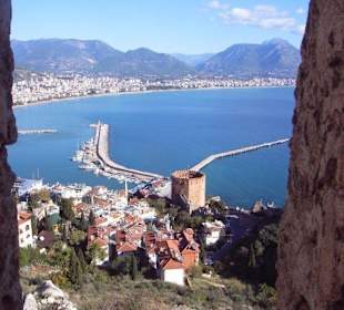 Aussicht auf Alanya von der Burg