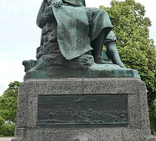 Das Denkmal Otto von Guericke Bei der Hauptwache