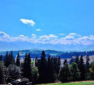 Widok na Tatry z Kotelnicy