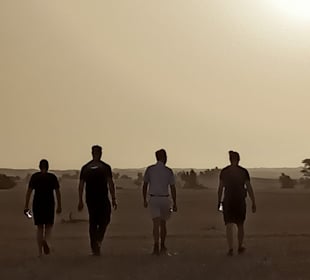 Sunset in the desert