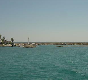 Blick auf den kleinen Hafen