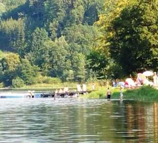 Bootsverleih und Steg