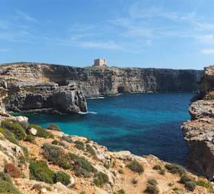 Widok wieży i laguna.