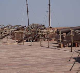 Abwehrkanonenim Fort