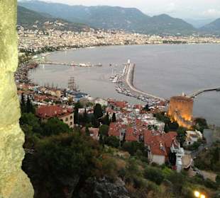 Ausblick von der Burg, oder auf dem Weg zur  Burg