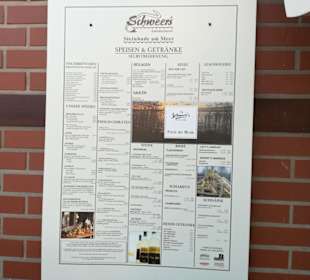 Fischrestaurant Preistafel