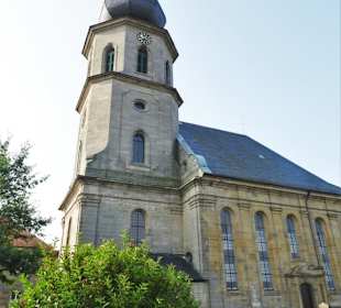 Außenansicht der Markgrafenkirche Seibelsdorf