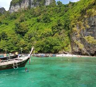 Auf der Rückseite der Insel