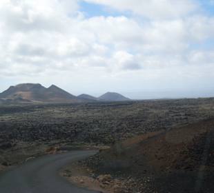 Straße durch den Park