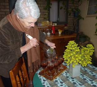 Verkostung des frischen Tees