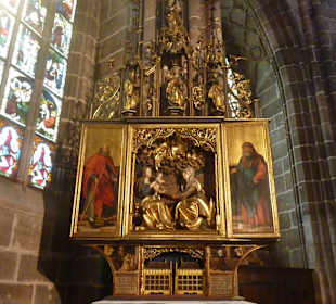 Die sehenswerte Lorenzkirche in Nürnberg