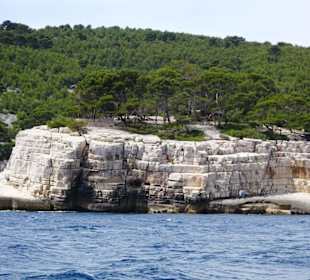 Rückfahrt an der Küste der Calanques