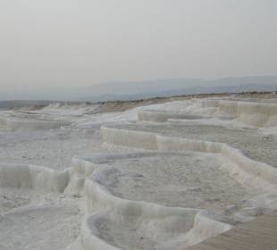 Die Kalksteinterrassen von Pamukkale