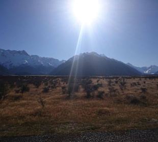 Góra Cooka w Słońcu