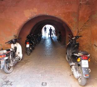 Unterwegs in der Altstadt von Marrakesch