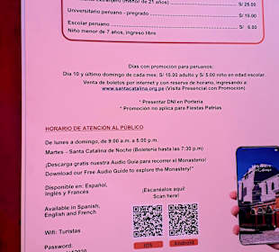 Santa Catalina Kloster Preise