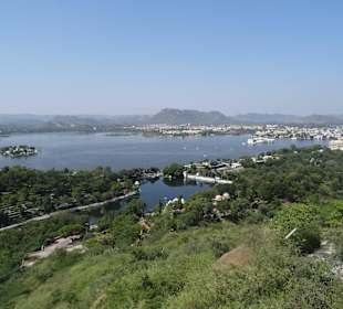 Tolle Aussicht über Udaipur