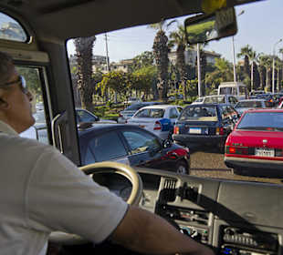 Morgenverkehr in Kairo