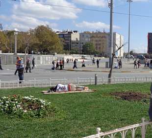 Blick auf den Platz