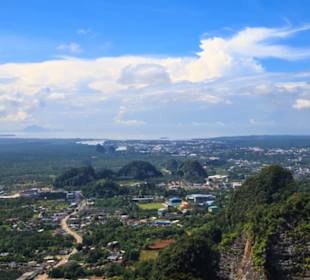 Ausblick vom Tiger Cave Tempel