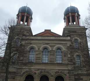 Blick zur Alten Synagoge von Kitzingen